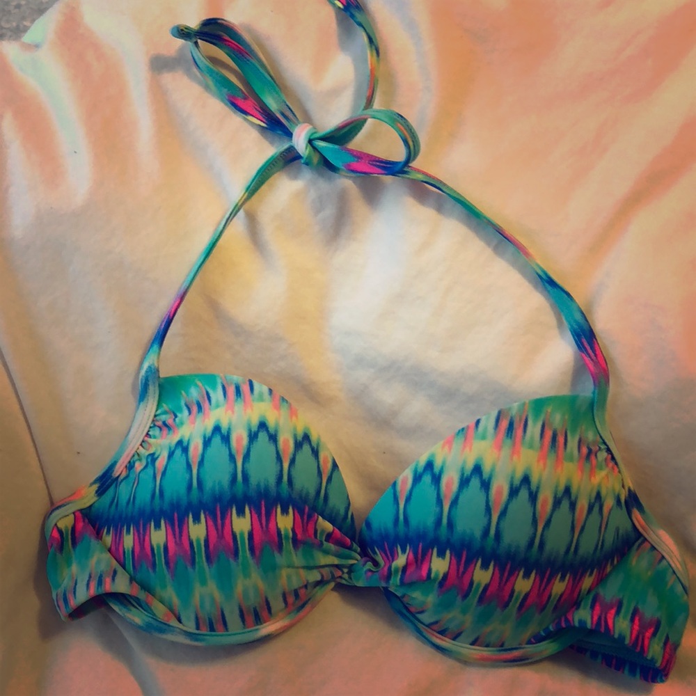 target multicolored bikini top